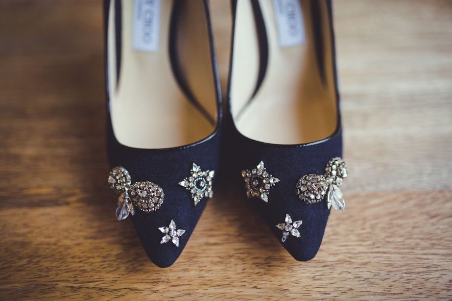 A Winter Wedding with Fairytale shoes
