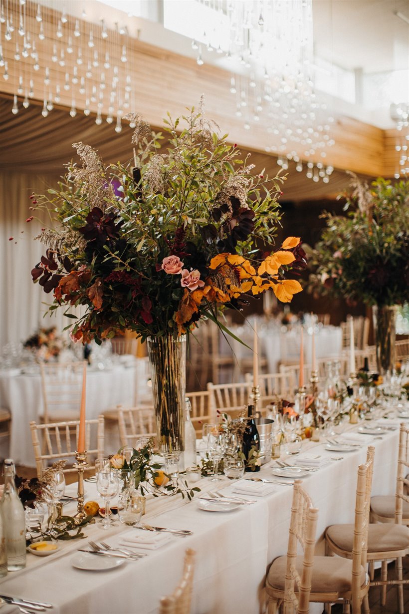 autumn wedding table