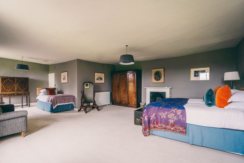 Nursery room wedding guest accommodation at Elmore Court