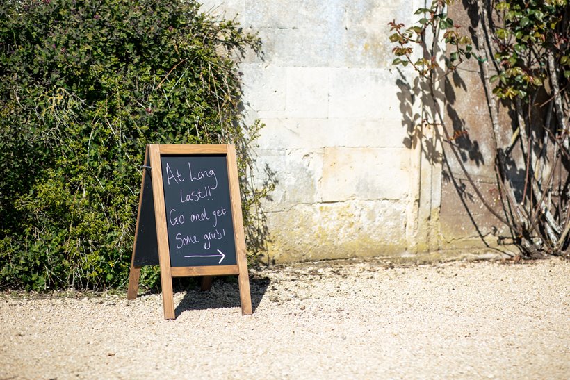 Get some grub! Wedding sign